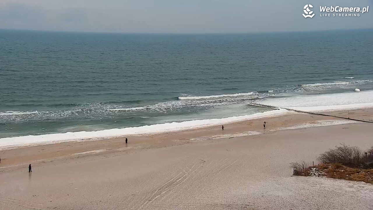 Kołobrzeg - widok na molo - 07 luty 2026, 15:45
