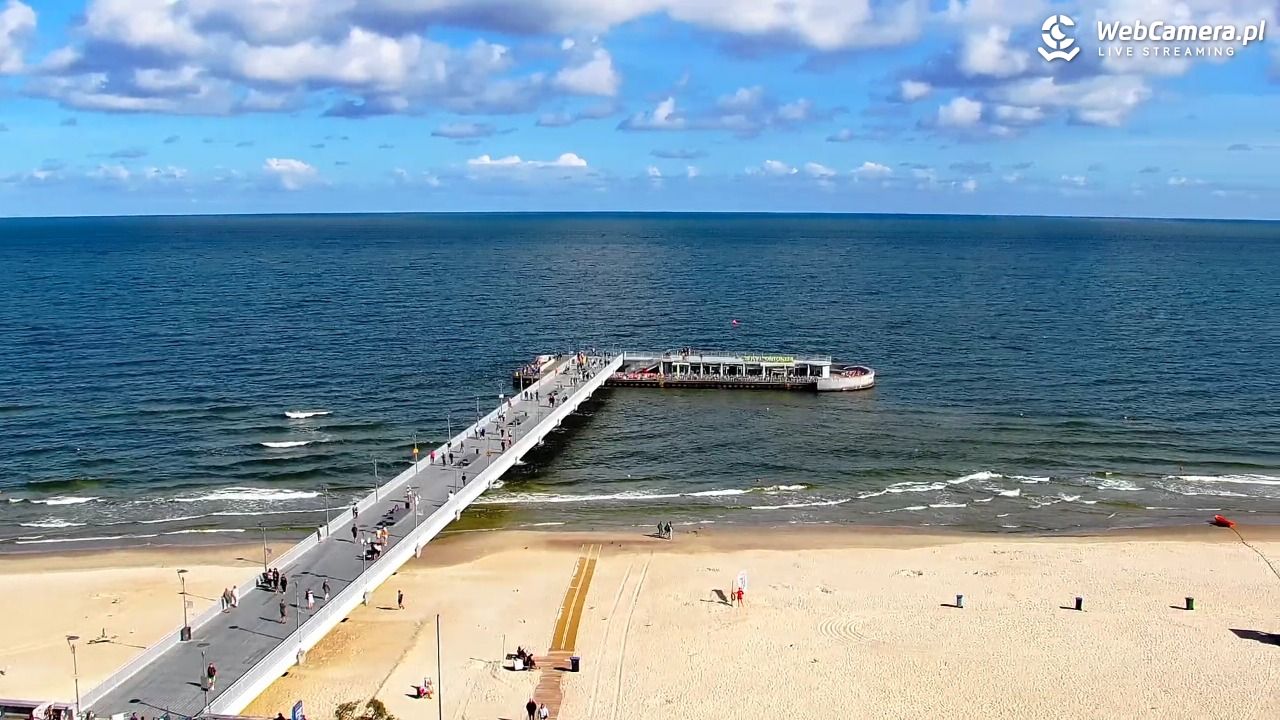 Kołobrzeg - widok na molo - 08 sierpień 2026, 09:46