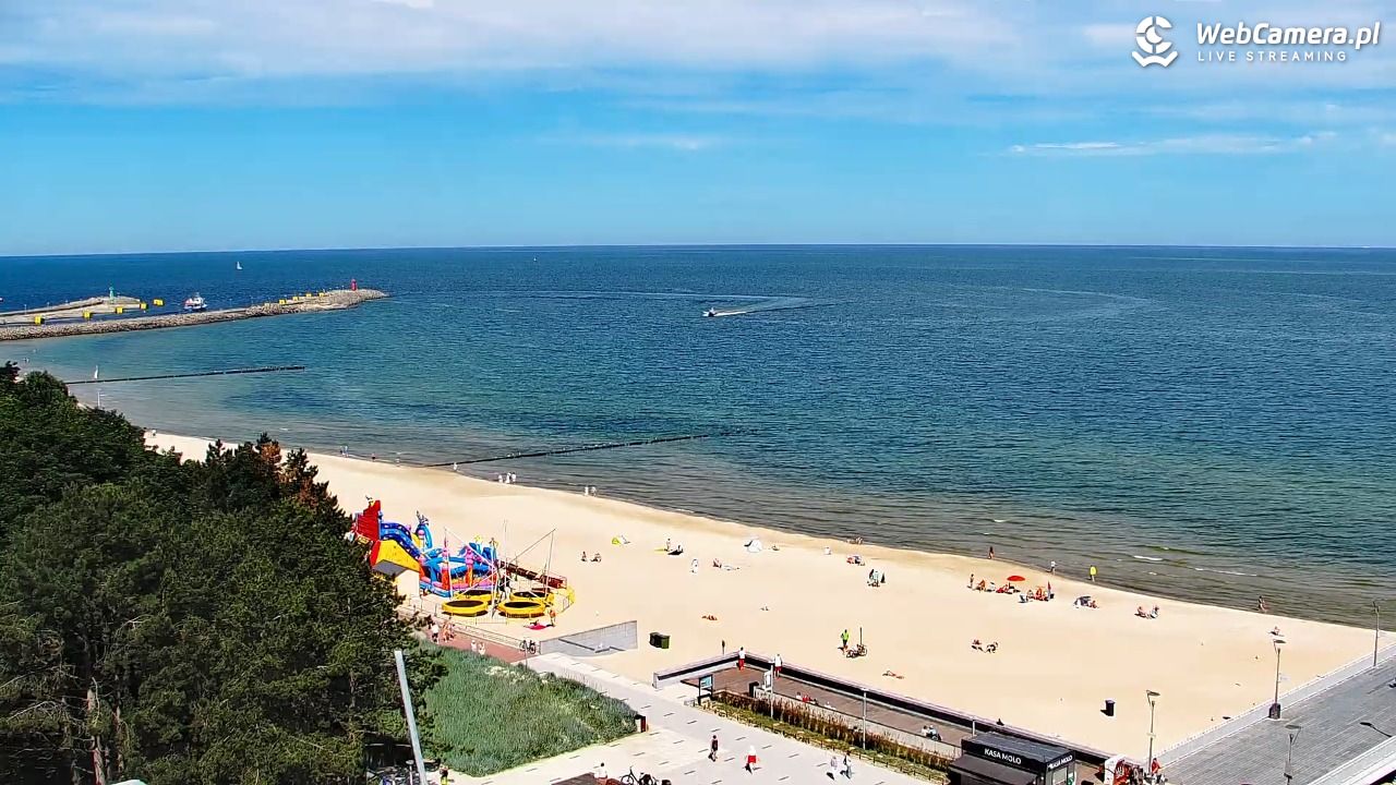 Kołobrzeg - widok na molo - 24 czerwiec 2026, 10:38
