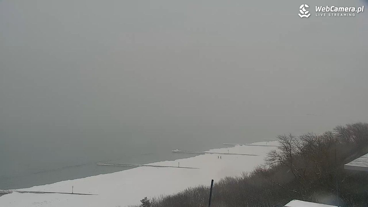 Kołobrzeg - widok na molo - 11 luty 2026, 08:15