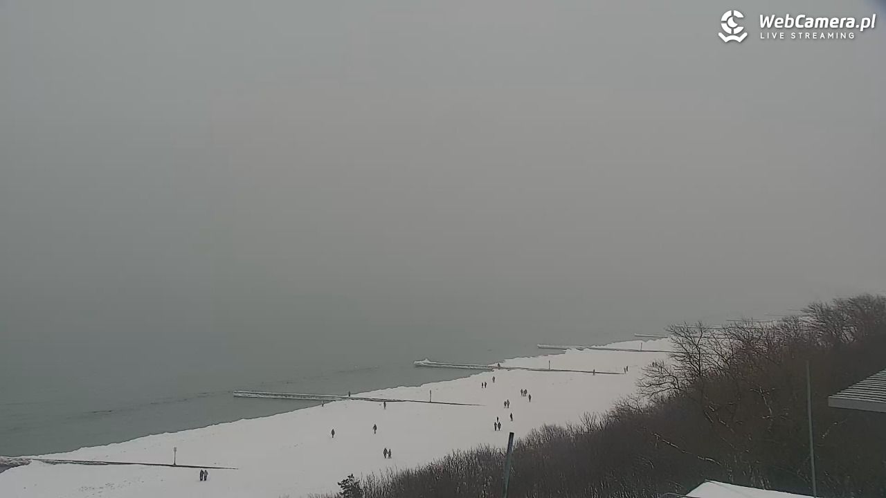 Kołobrzeg - widok na molo - 11 luty 2026, 10:57