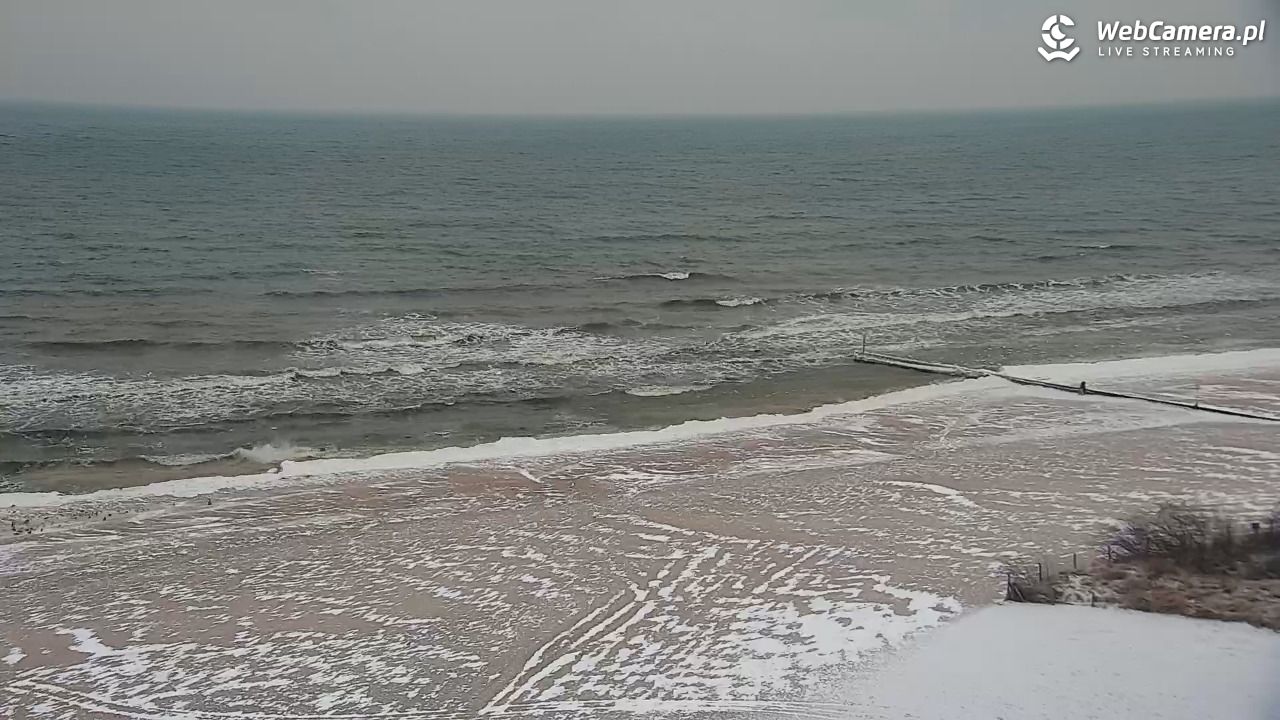 Kołobrzeg - widok na molo - 08 luty 2026, 07:42
