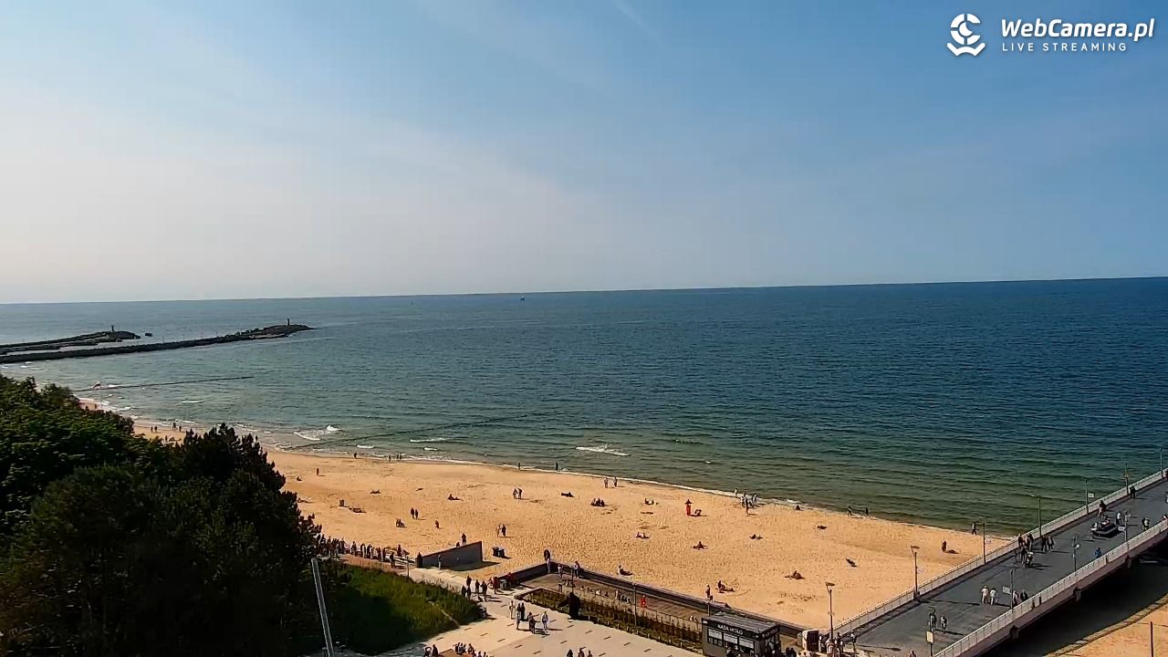 Kołobrzeg - widok na molo - 12 czerwiec 2025, 16:00