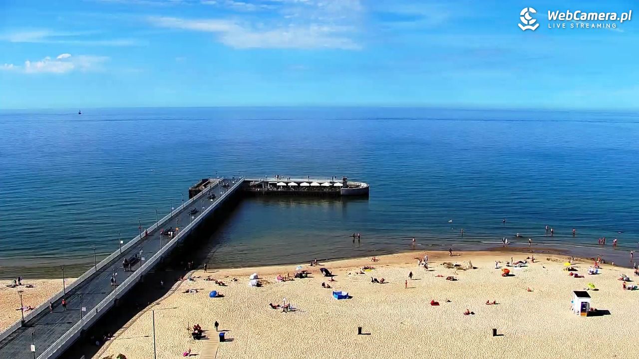 Kołobrzeg - widok na molo - 24 czerwiec 2026, 16:49