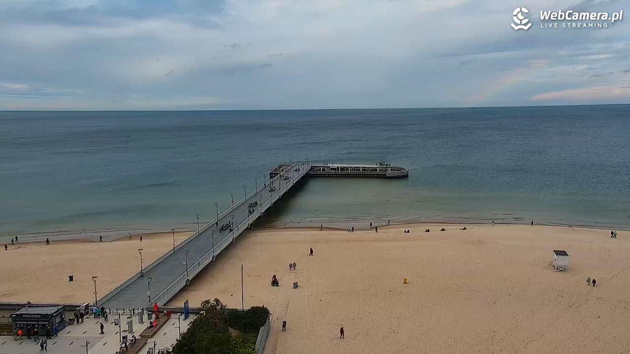 Kołobrzeg - widok na molo - 15 wresień 2025, 14:59