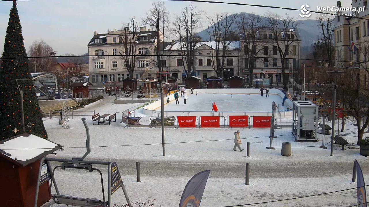 USTROŃ - widok na rynek - 06 styczeń 2026, 10:05