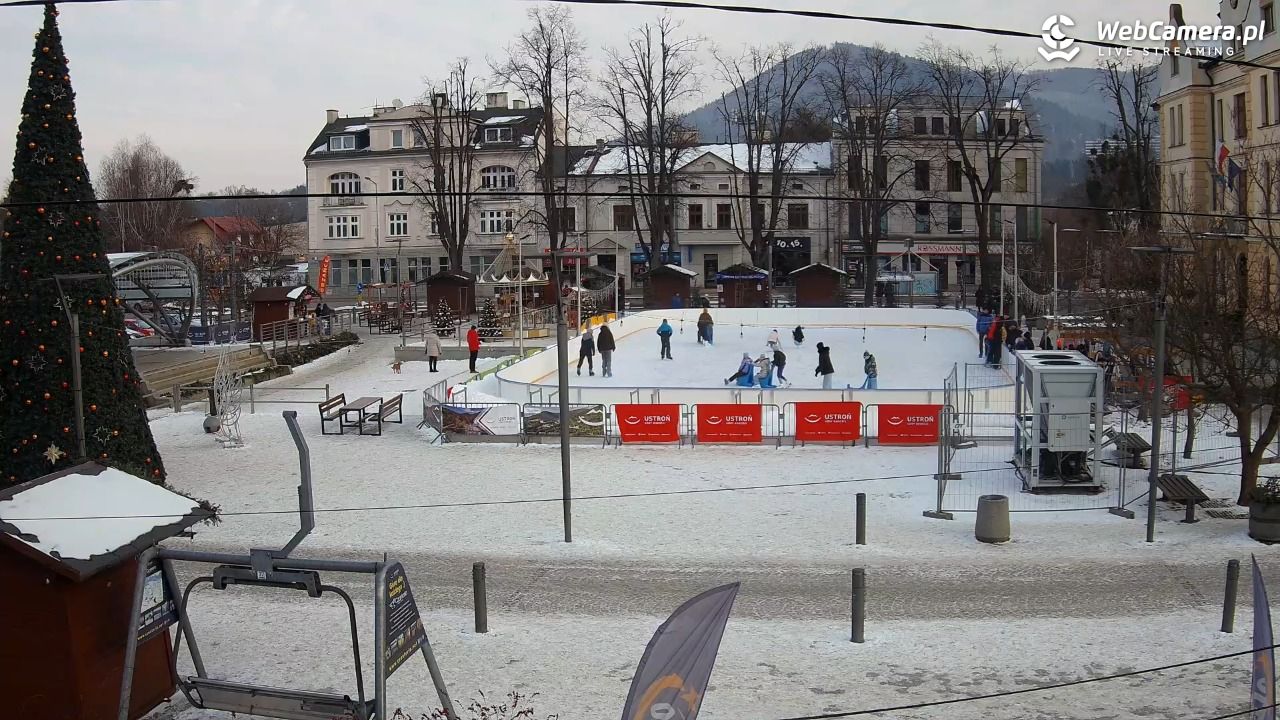 USTROŃ - widok na rynek - 06 styczeń 2026, 11:10