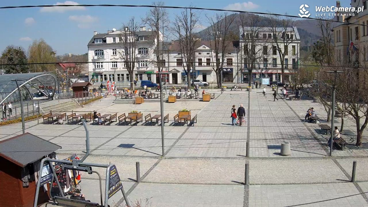 USTROŃ - widok na rynek - 18 kwiecień 2026, 12:37