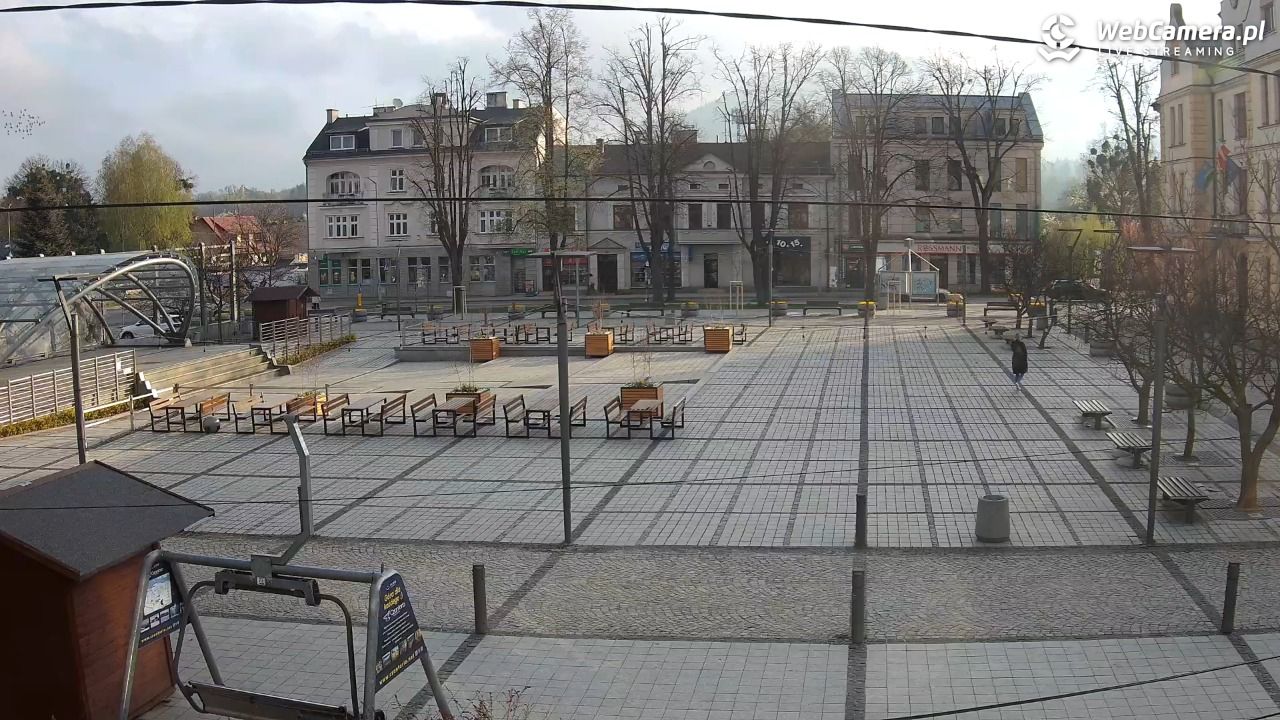 USTROŃ - widok na rynek - 21 kwiecień 2026, 07:20