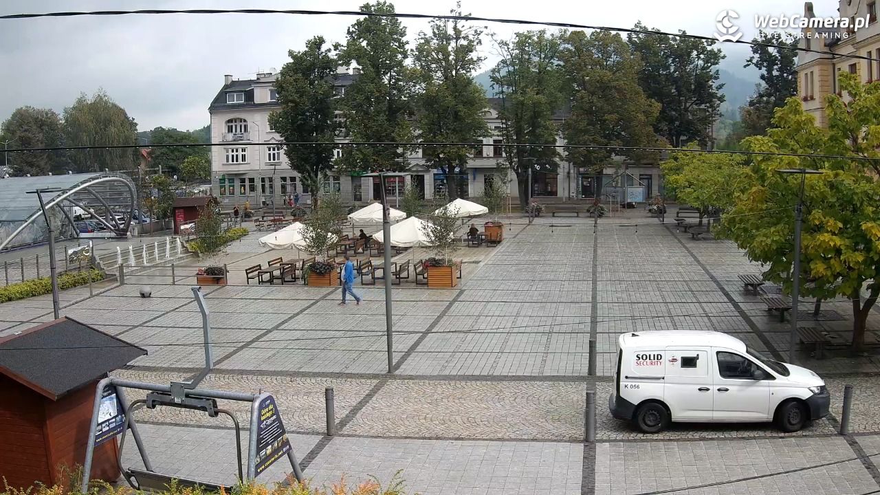 USTROŃ - widok na rynek - 14 wresień 2026, 12:05