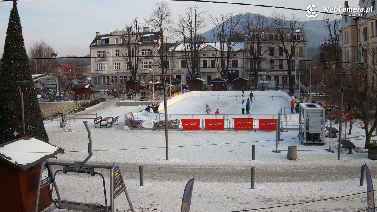 USTROŃ - widok na rynek - 06 styczeń 2026, 10:02
