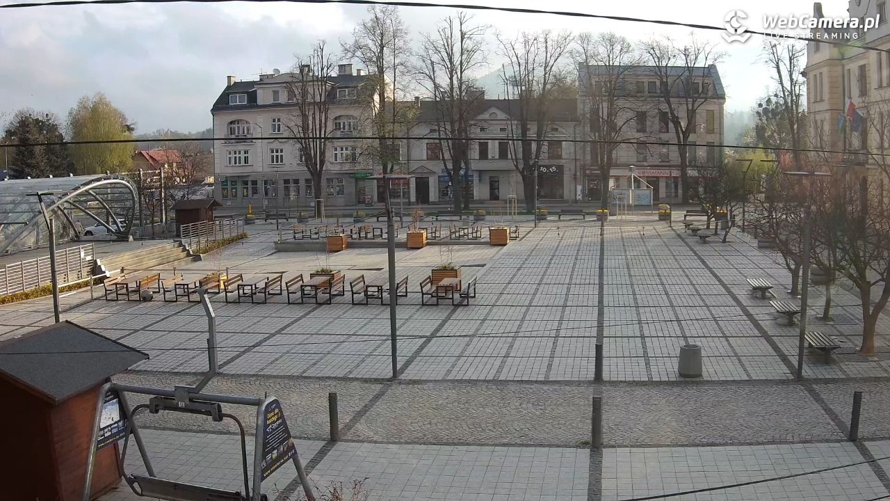 USTROŃ - widok na rynek - 21 kwiecień 2026, 07:19