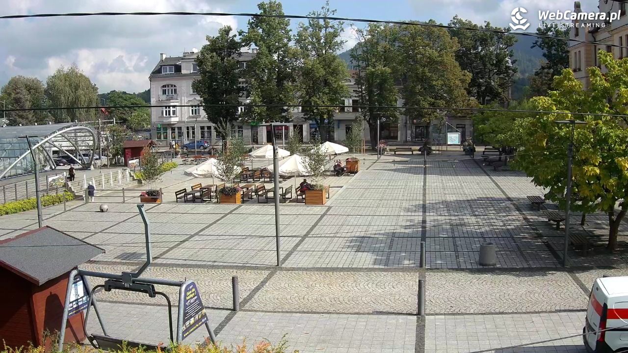 USTROŃ - widok na rynek - 15 wresień 2026, 11:00