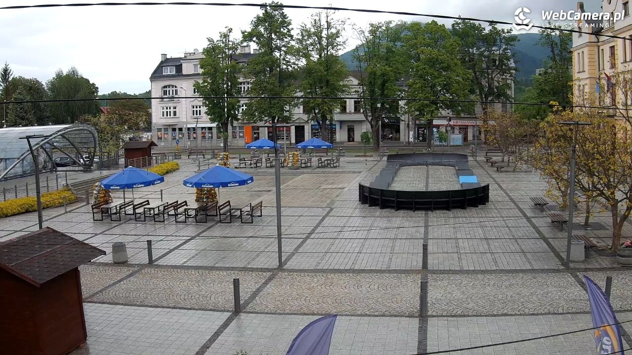 USTROŃ - widok na rynek - 16 maj 2025, 08:07