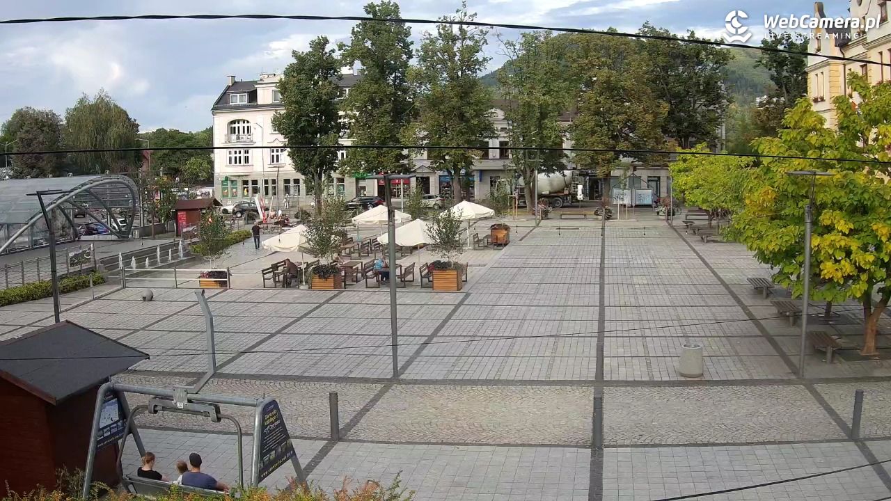 USTROŃ - widok na rynek - 16 wresień 2026, 16:55