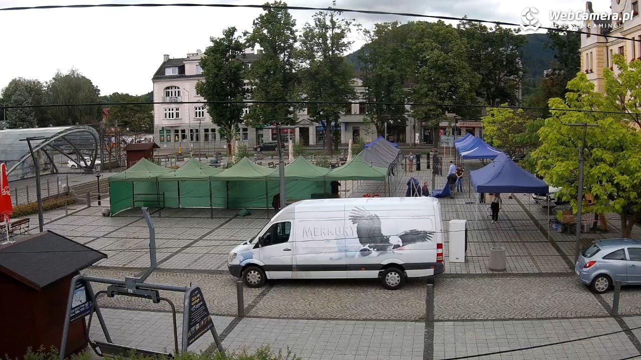 USTROŃ - widok na rynek - 14 czerwiec 2026, 08:05