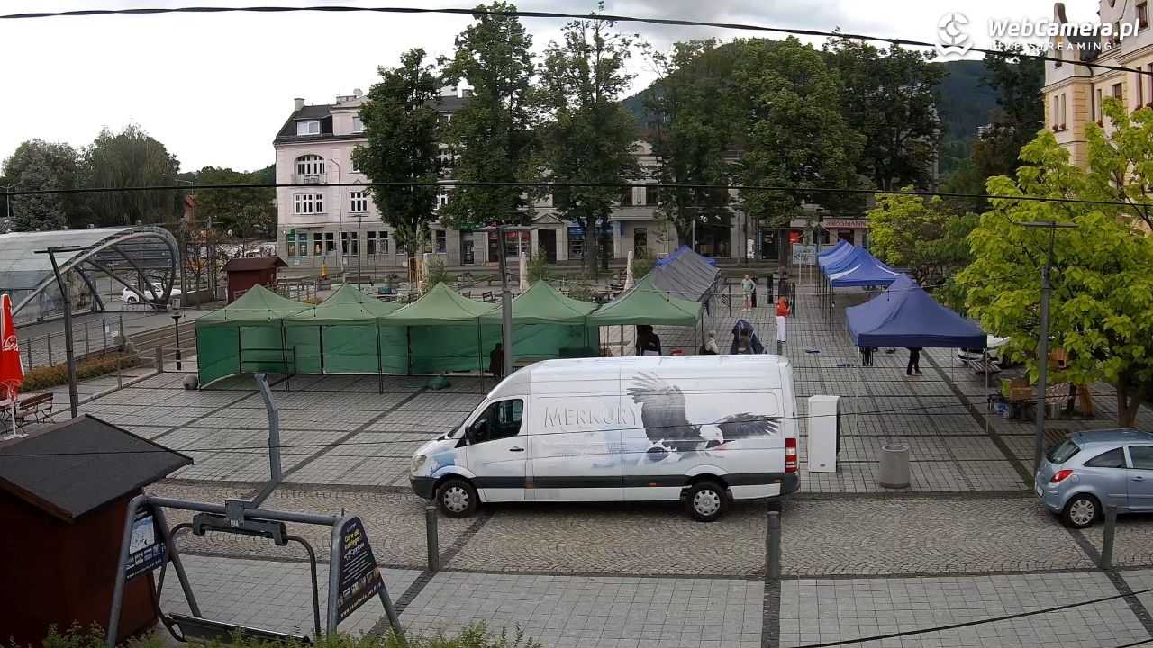 USTROŃ - widok na rynek - 14 czerwiec 2026, 08:05