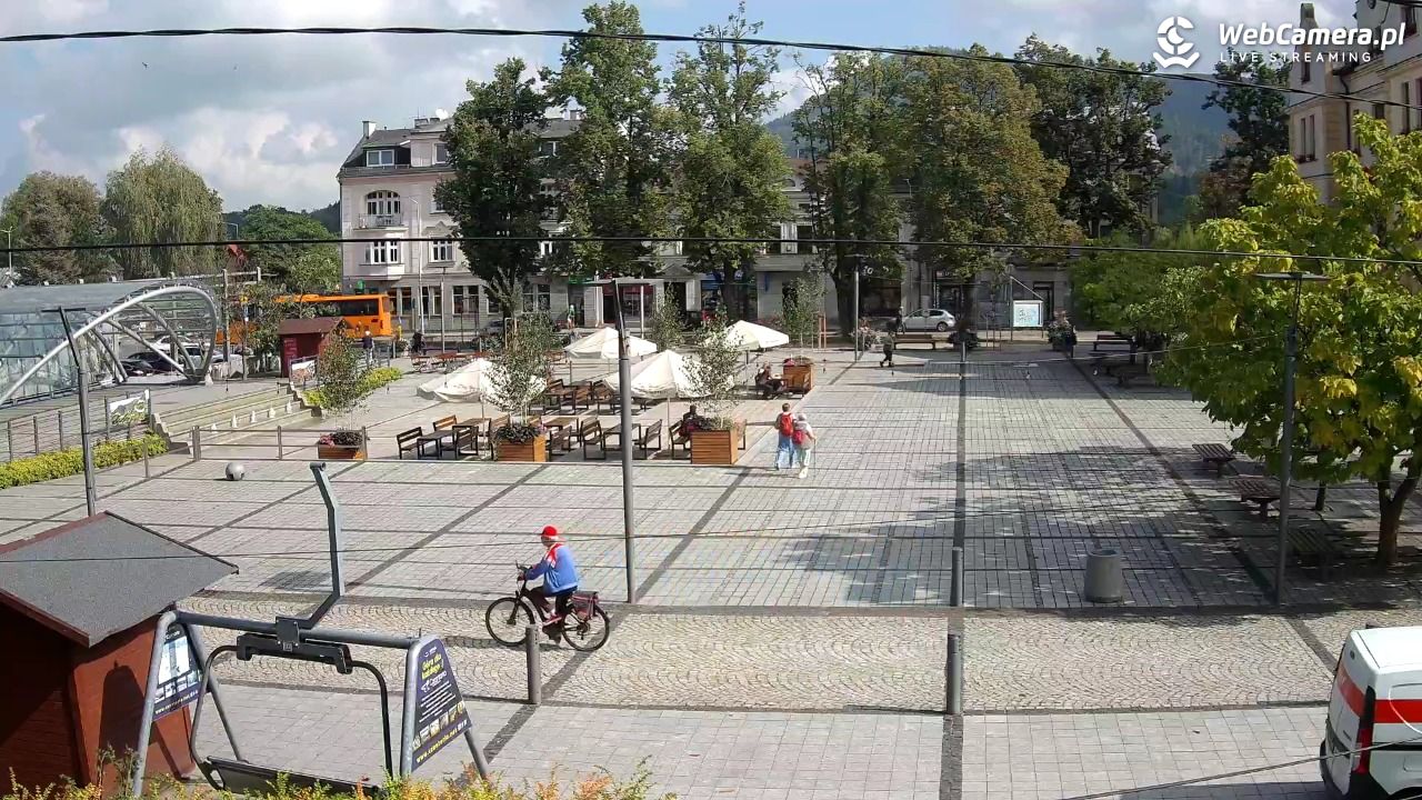 USTROŃ - widok na rynek - 15 wresień 2026, 11:01