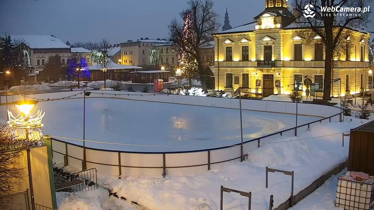 Nowy Targ - widok na Rynek - 16 styczeń 2026, 07:08