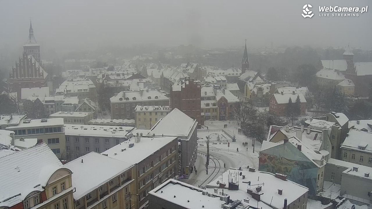 OLSZTYN - widok panoramiczny na miasto - 14 styczeń 2026, 14:28