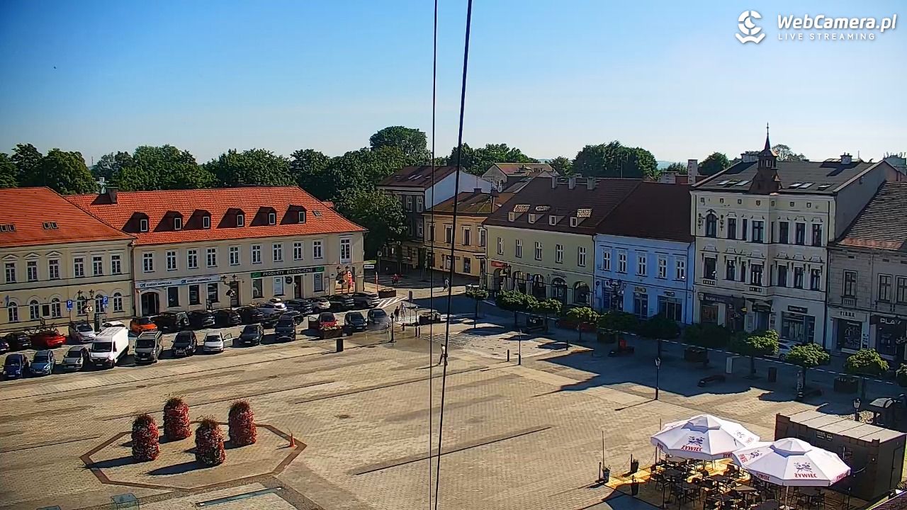 OŚWIĘCIM - widok na Rynek - 23 czerwiec 2026, 08:35