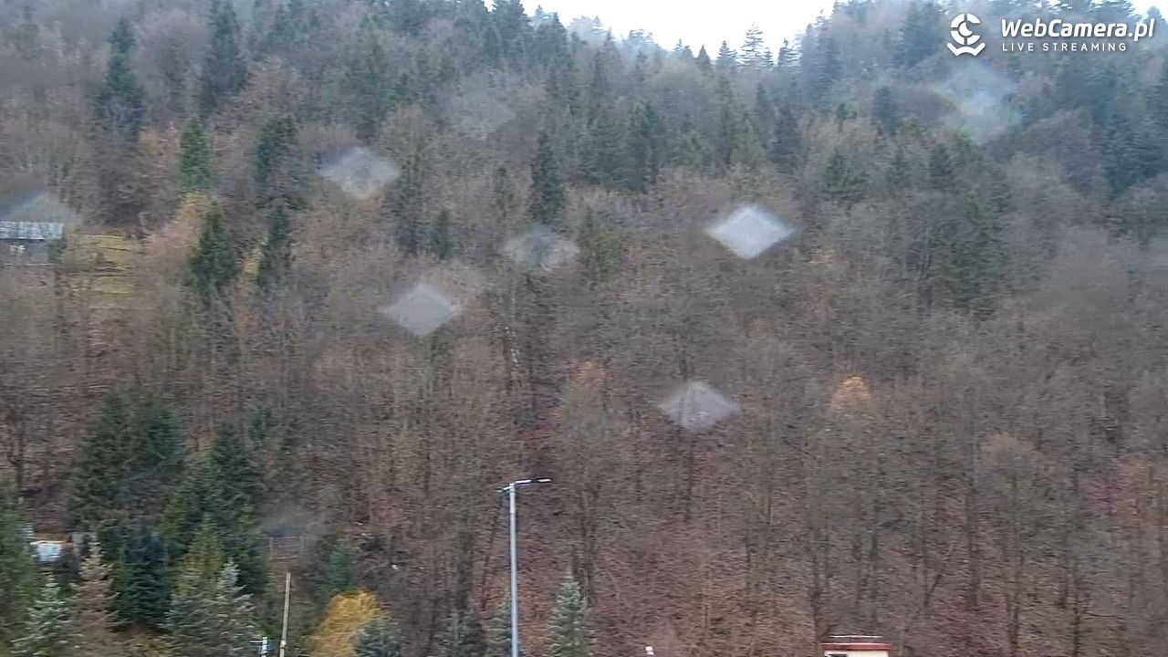 Szczawnica Palenica - widok na dolną stacje - 25 luty 2026, 10:10