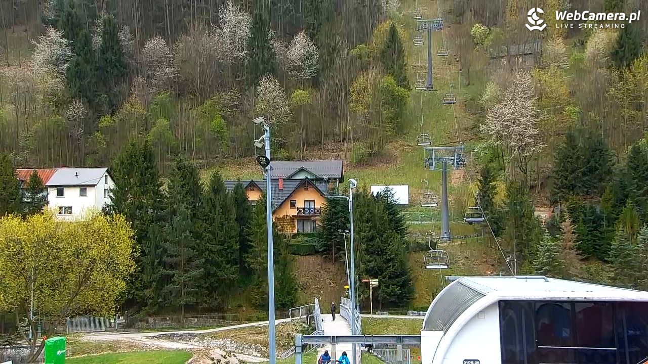 Szczawnica Palenica - widok na dolną stacje - 01 maj 2026, 08:14