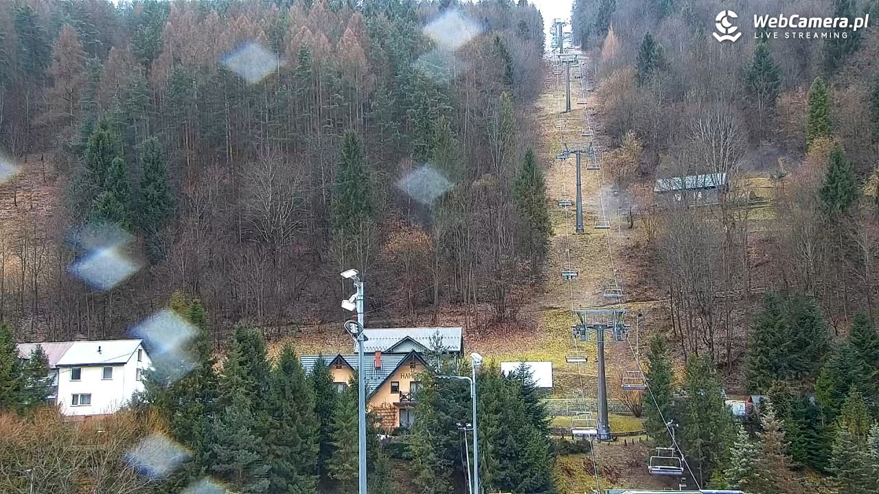 Szczawnica Palenica - widok na dolną stacje - 24 luty 2026, 10:21