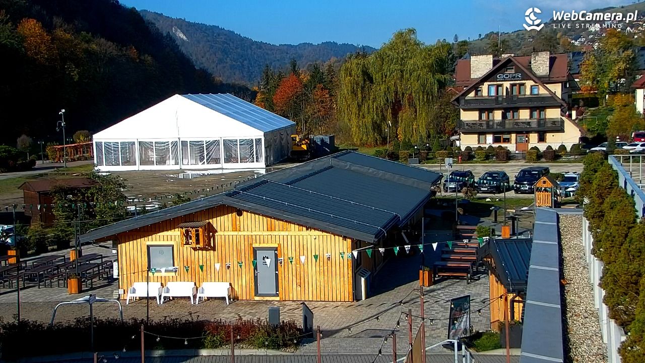Szczawnica Palenica - widok na dolną stacje - 16 październik 2026, 07:35