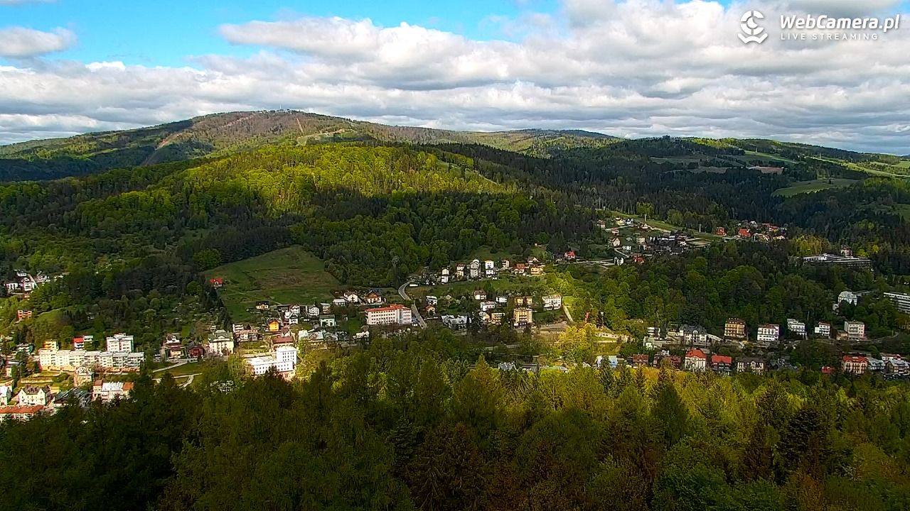 PKL Góra Parkowa - widok z wieży na Beskid Sądecki - 13 maj 2026, 09:06
