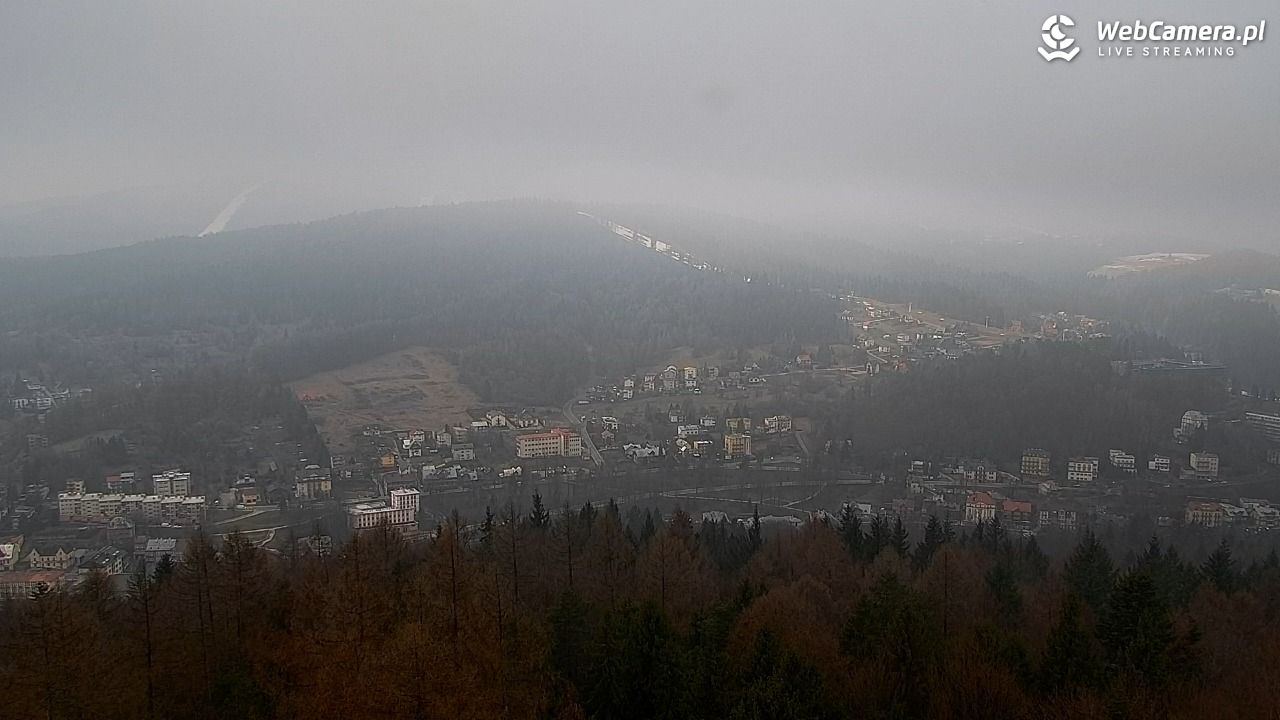 PKL Góra Parkowa - widok z wieży na Beskid Sądecki - 29 marzec 2026, 12:51