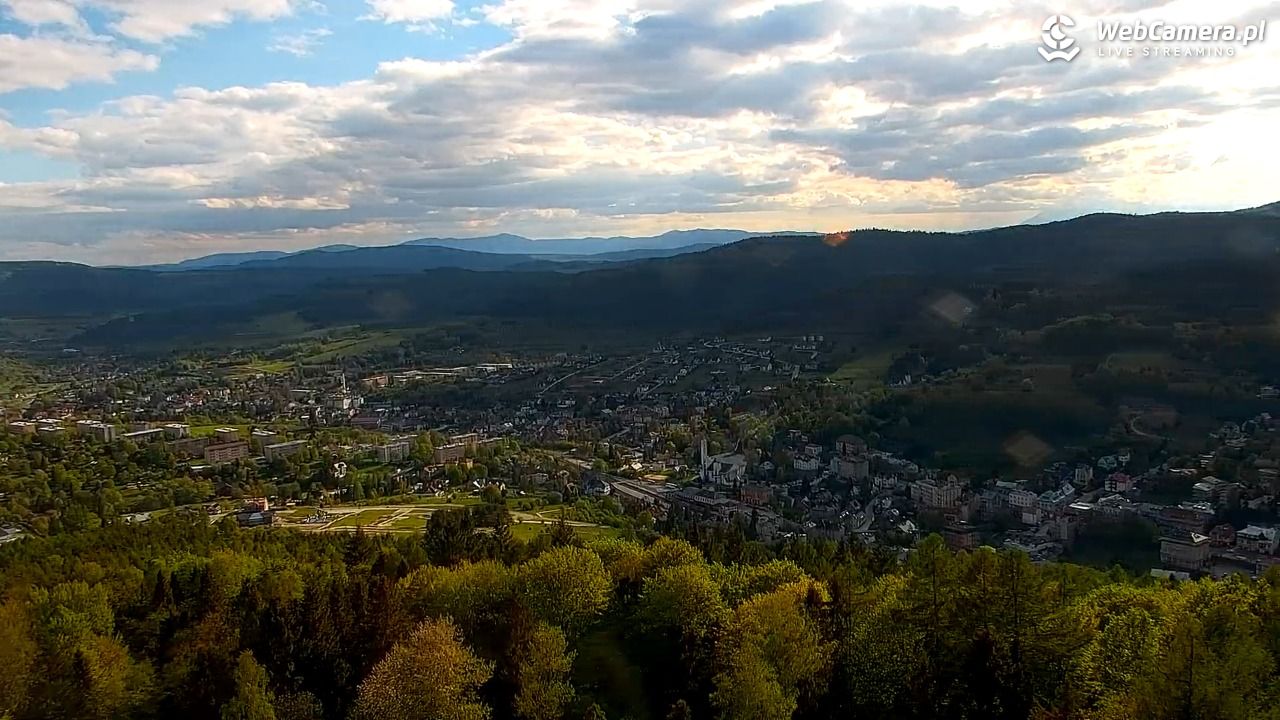 PKL Góra Parkowa - widok z wieży na Beskid Sądecki - 13 maj 2026, 17:15