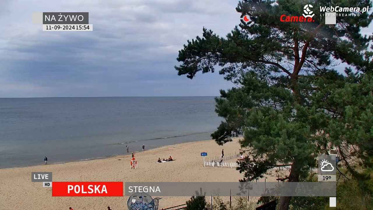 STEGNA  - widok na plażę - 18 maj 2025, 14:26