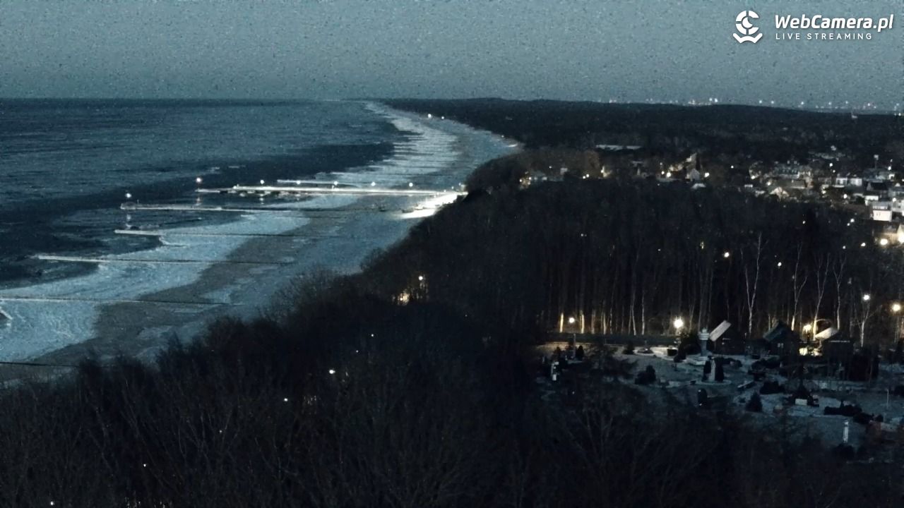 NIECHORZE - panoramiczny widok na plażę - 03 luty 2026, 17:30