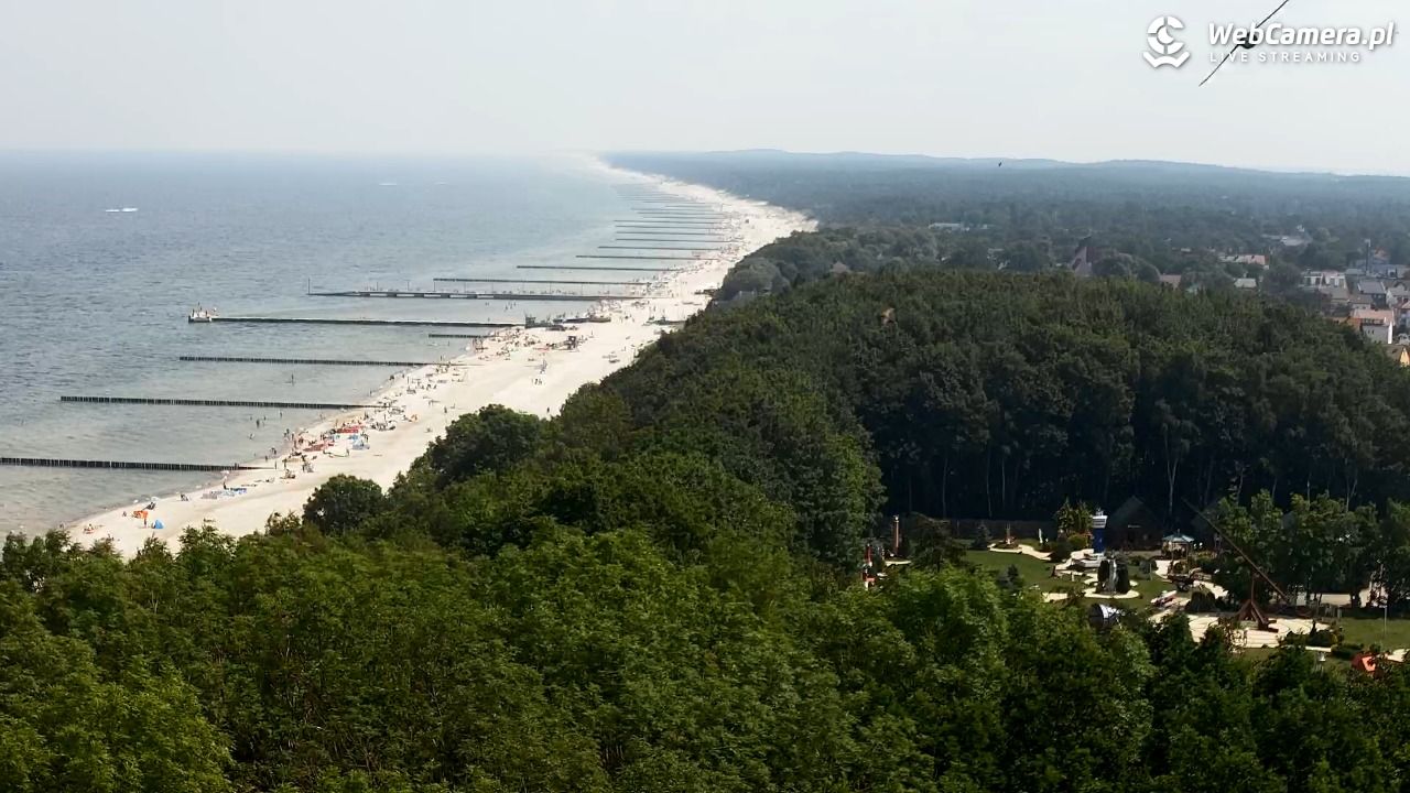 NIECHORZE - panoramiczny widok na plażę - 21 czerwiec 2026, 11:51