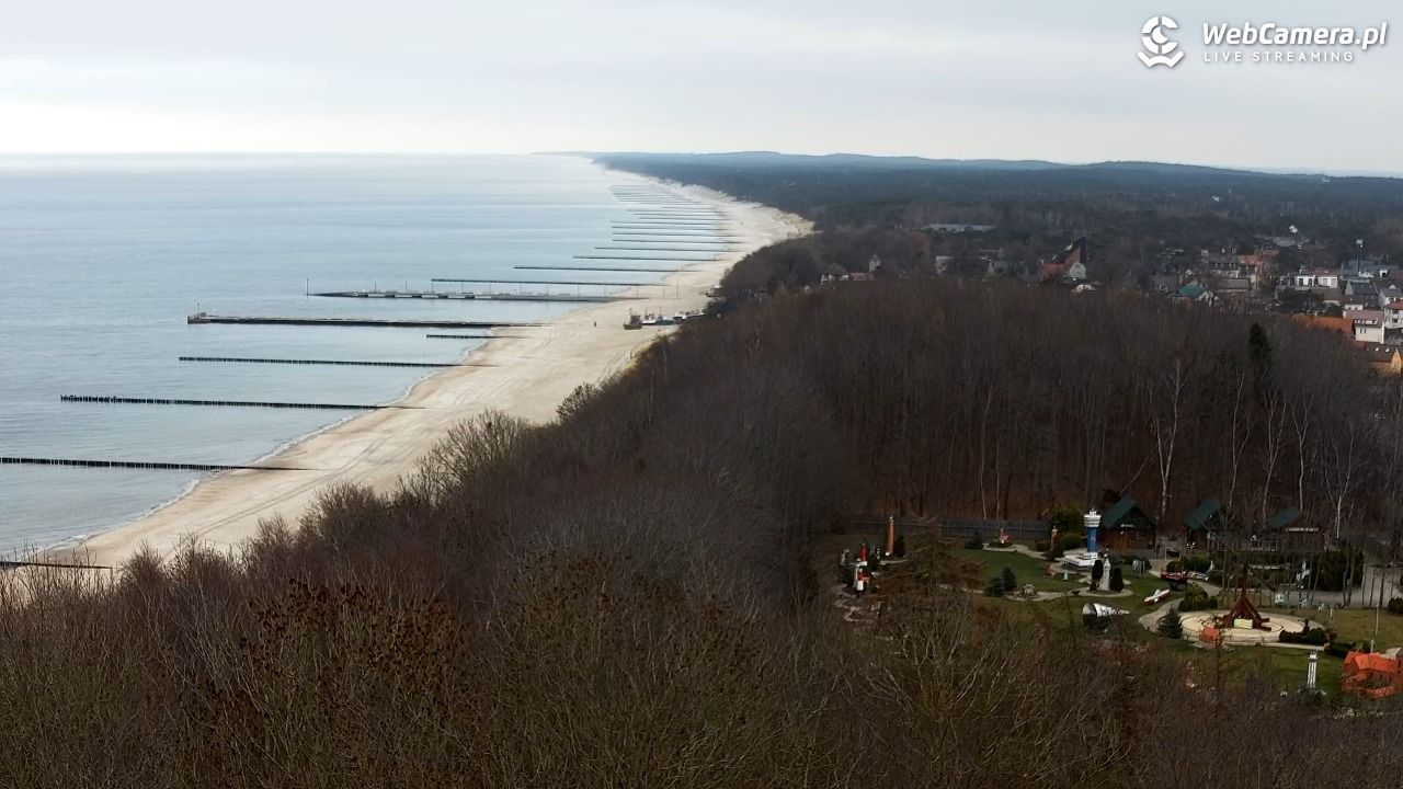 NIECHORZE - panoramiczny widok na plażę - 21 grudzień 2025, 13:36