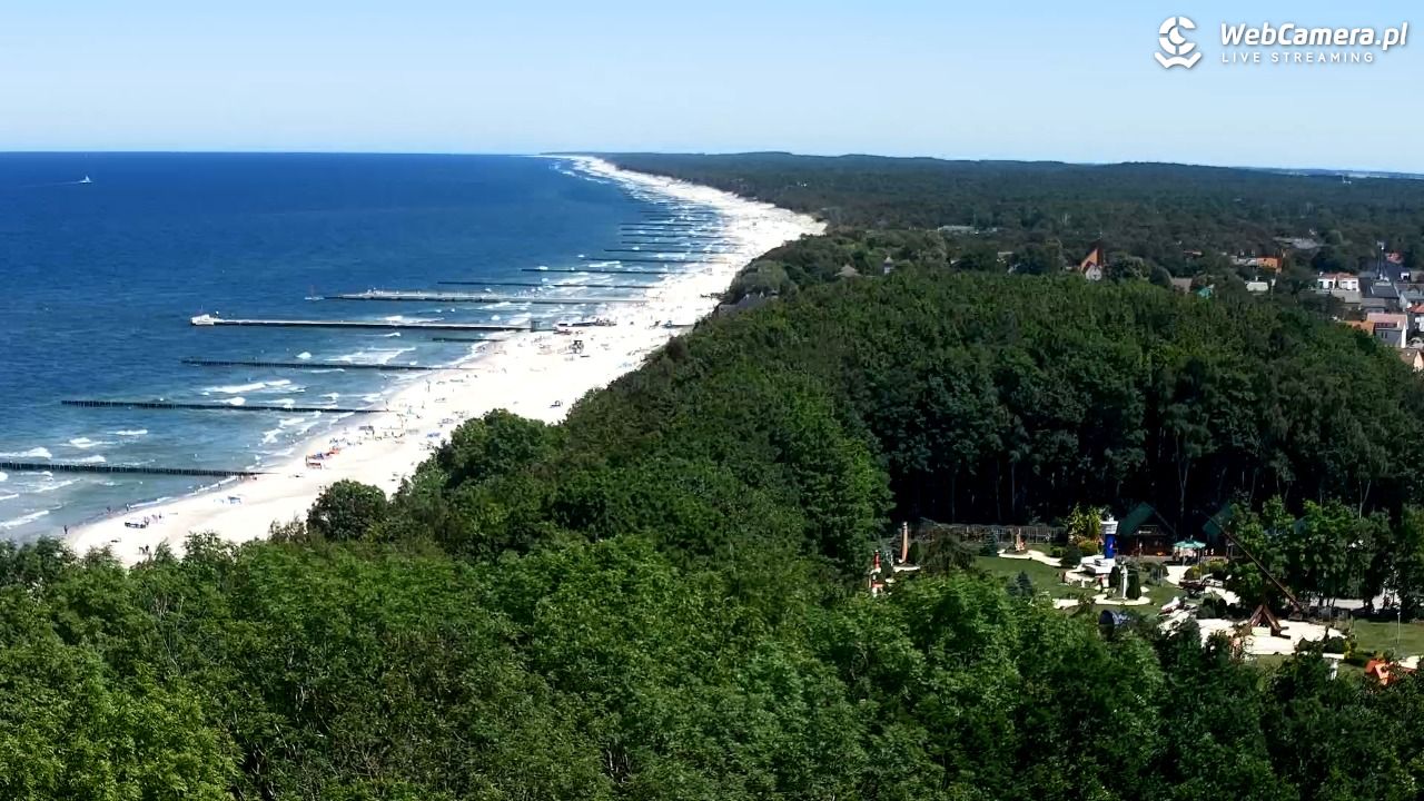 NIECHORZE - panoramiczny widok na plażę - 22 czerwiec 2026, 13:24