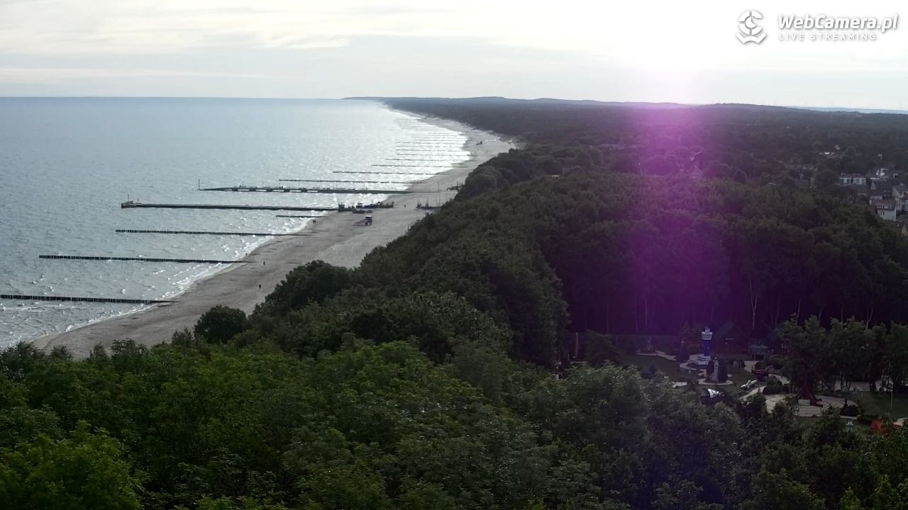 NIECHORZE - panoramiczny widok na plażę - 23 czerwiec 2026, 07:22