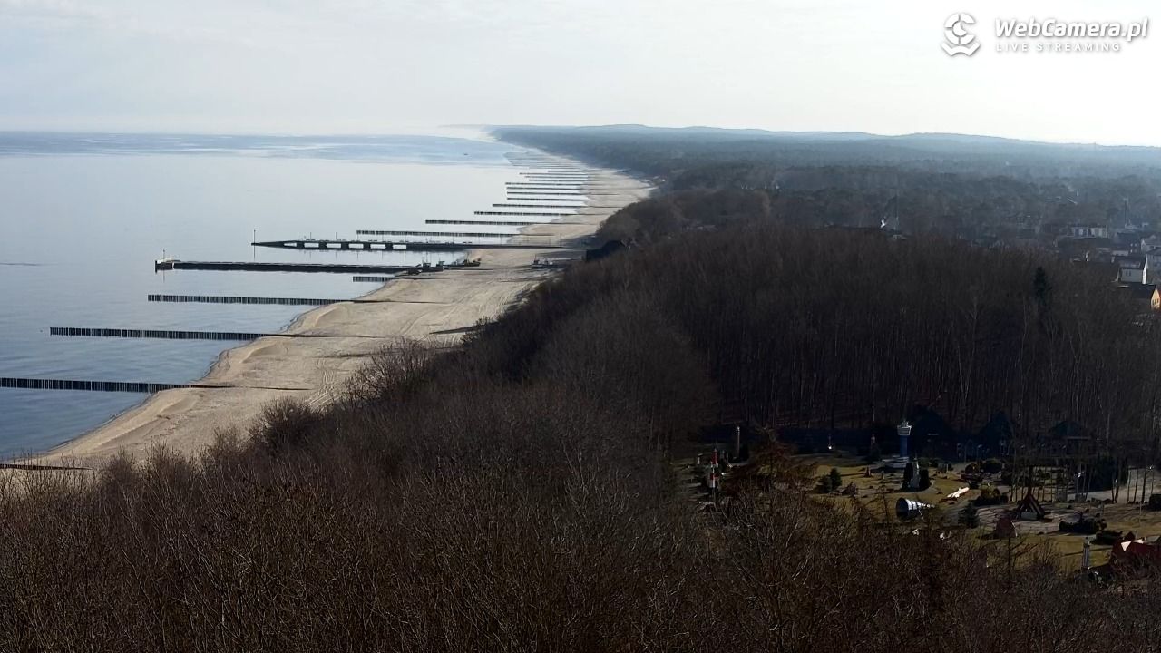 NIECHORZE - panoramiczny widok na plażę - 19 marzec 2026, 08:53