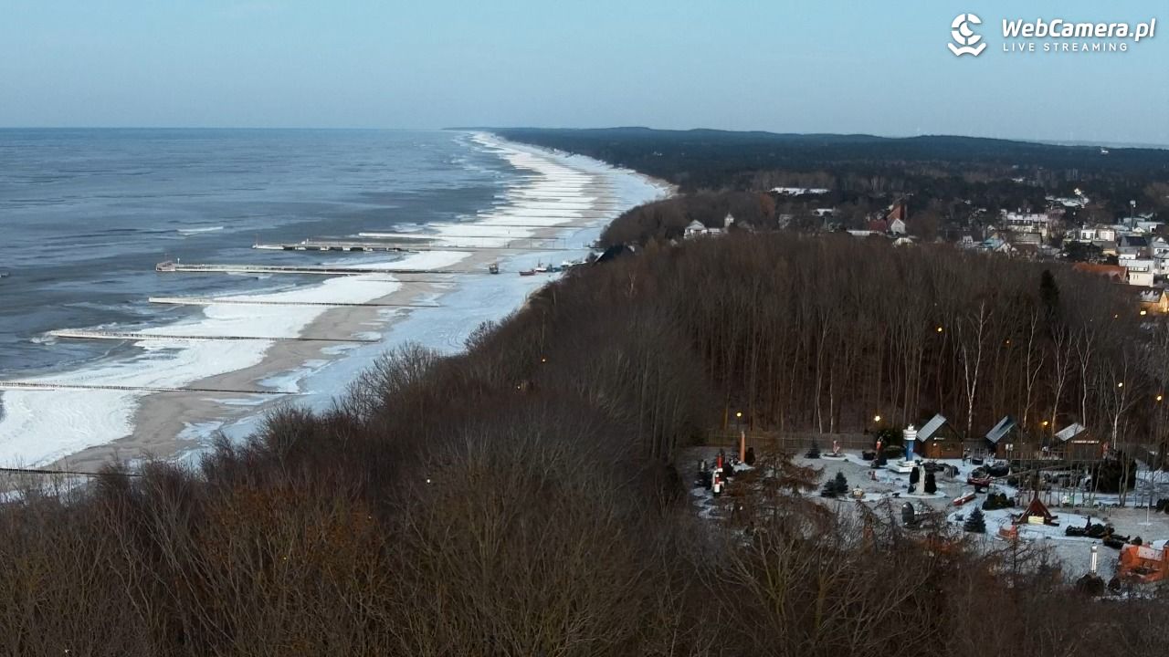 NIECHORZE - panoramiczny widok na plażę - 02 luty 2026, 17:02