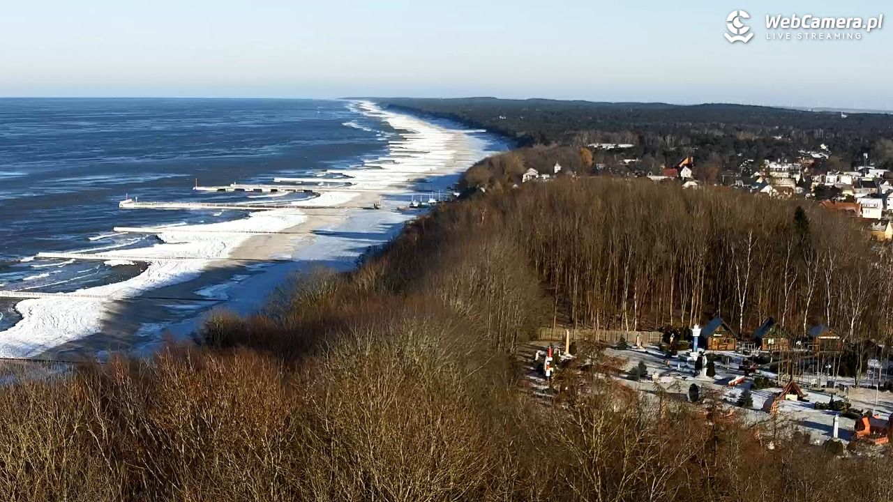 NIECHORZE - panoramiczny widok na plażę - 02 luty 2026, 14:42
