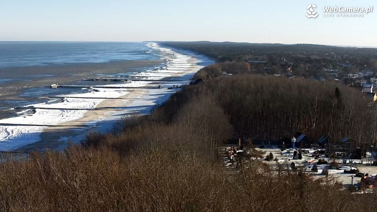 NIECHORZE - panoramiczny widok na plażę - 03 luty 2026, 10:07