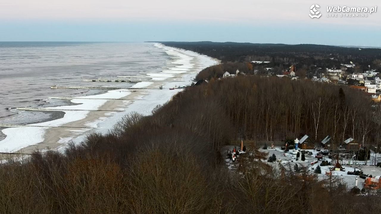 NIECHORZE - panoramiczny widok na plażę - 01 luty 2026, 16:43