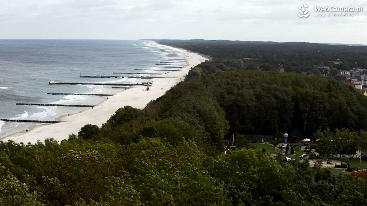 NIECHORZE - panoramiczny widok na plażę - 16 wresień 2025, 10:24