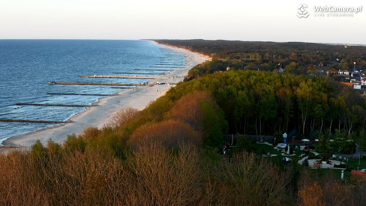 NIECHORZE - panoramiczny widok na plażę - 09 maj 2026, 20:30