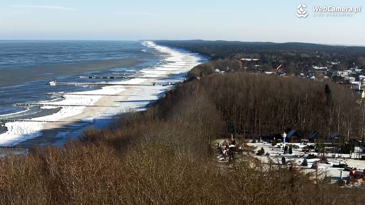 NIECHORZE - panoramiczny widok na plażę - 02 luty 2026, 11:38
