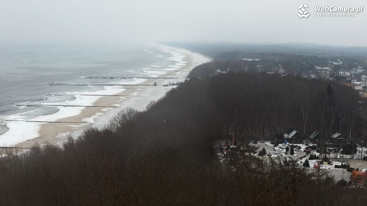 NIECHORZE - panoramiczny widok na plażę - 05 luty 2026, 10:19