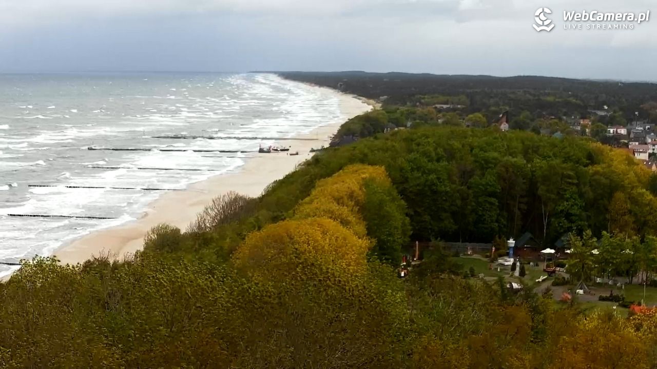NIECHORZE - panoramiczny widok na plażę - 15 maj 2025, 11:57