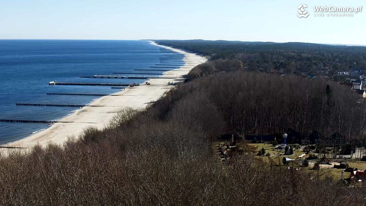 NIECHORZE - panoramiczny widok na plażę - 21 marzec 2026, 09:38