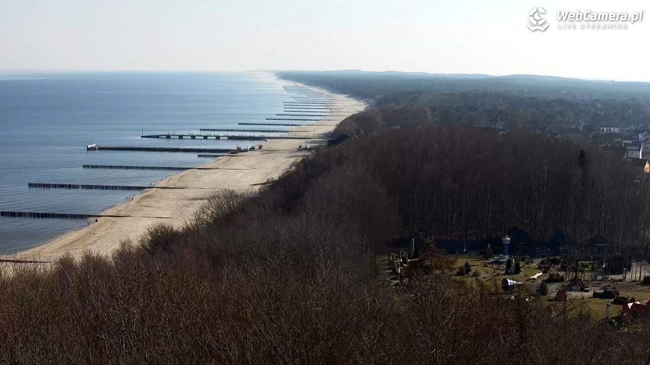 NIECHORZE - panoramiczny widok na plażę - 22 marzec 2026, 09:02